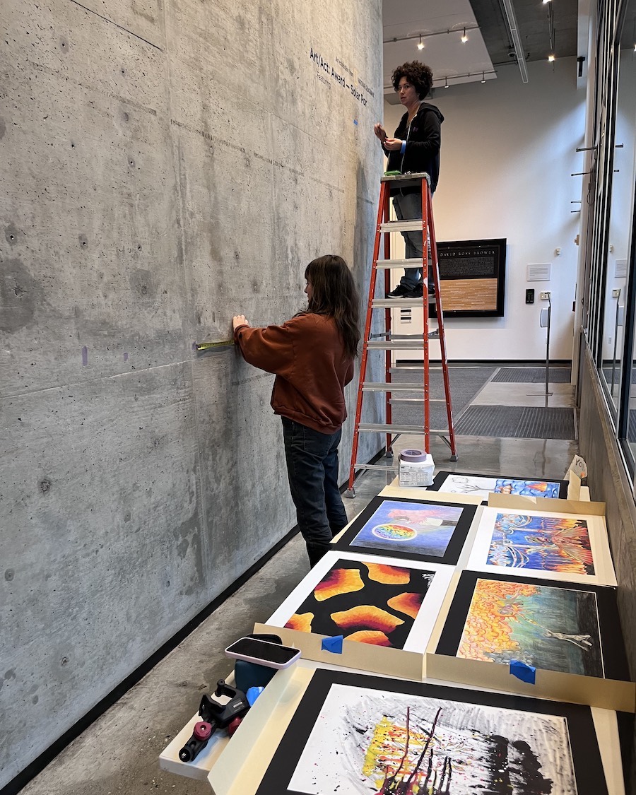 Gallery flip ladder